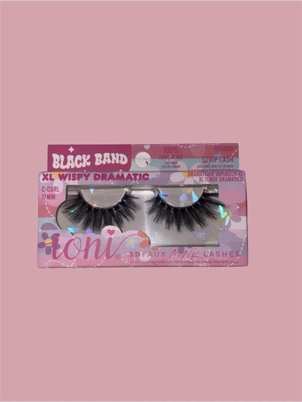 XL Wispy Dramatic Faux Lashes – Black